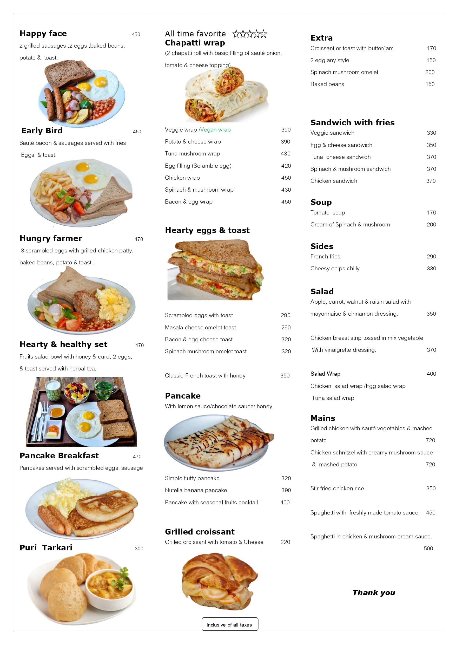 Menu Page 2