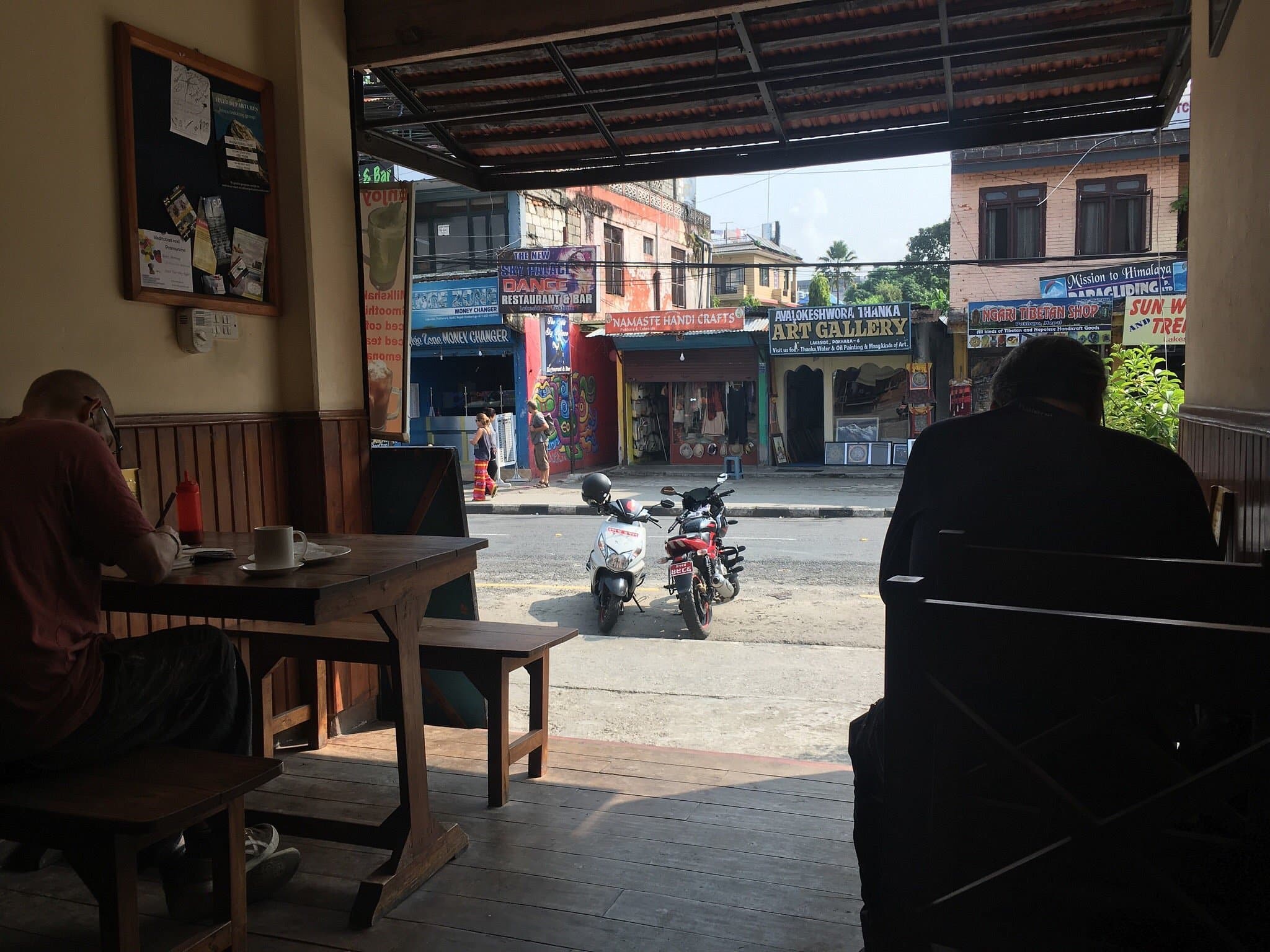 Interior view of the cafe